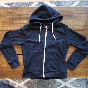 H&M Divided Womens Black Zip Up Hoodie